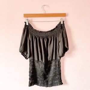 • Y2K puff sleeve fitted top •